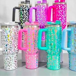 Leopard print tumbler